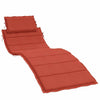 Vidaxl ligbedkussen 186x58x3 cm stof gemêleerd rood