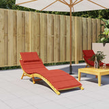 Vidaxl ligbedkussen 186x58x4 cm stof gemêleerd rood - afbeelding 3