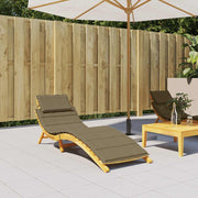Vidaxl ligbedkussen 186x58x4 cm stof gemêleerd taupe - afbeelding 3