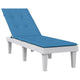Vidaxl terrasstoelkussen (75+105) x 50 x 4 cm stof gemêleerd blauw