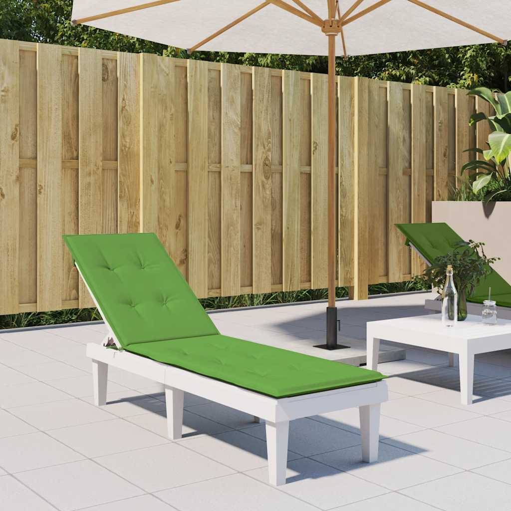 Vidaxl terrasstoelkussen (75+105) x 50 x 4 cm stof gemêleerd groen