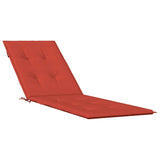 Vidaxl terrasstoelkussen (75+105) x 50 x 4 cm stof gemêleerd rood - afbeelding 2