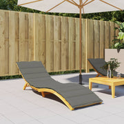 Vidaxl ligbedkussen 200x60x4 cm stof gemêleerd donkergrijs - afbeelding 3