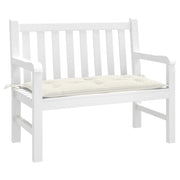 Vidaxl tuinbankkussen 100x50x7 cm stof gemêleerd crèmekleurig - afbeelding 1