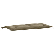 Vidaxl tuinbankkussen 100x50x7 cm stof gemêleerd taupe - afbeelding 2