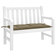Vidaxl tuinbankkussen 100x50x7 cm stof gemêleerd taupe - afbeelding 1
