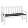Vidaxl tuinbankkussen 120x50x7 cm stof gemêleerd antracietkleurig