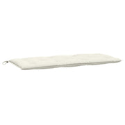 Vidaxl tuinbankkussen 120x50x7 cm stof gemêleerd crèmekleurig - afbeelding 2
