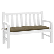 Vidaxl tuinbankkussen 120x50x7 cm stof gemêleerd taupe - afbeelding 1