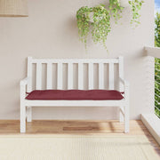 Vidaxl tuinbankkussen 120x50x7 cm stof gemêleerd wijnrood - afbeelding 3