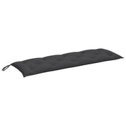 Vidaxl tuinbankkussen 150x50x7 cm stof gemêleerd antracietkleurig - afbeelding 2
