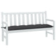 Vidaxl tuinbankkussen 150x50x7 cm stof gemêleerd antracietkleurig