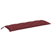 Vidaxl tuinbankkussen 150x50x7 cm stof gemêleerd wijnrood - afbeelding 2