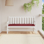 Vidaxl tuinbankkussen 150x50x7 cm stof gemêleerd wijnrood - afbeelding 3