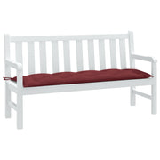 Vidaxl tuinbankkussen 150x50x7 cm stof gemêleerd wijnrood - afbeelding 1