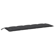 Vidaxl tuinbankkussen 180x50x7 cm stof gemêleerd antracietkleurig - afbeelding 2
