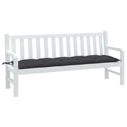 Vidaxl tuinbankkussen 180x50x7 cm stof gemêleerd antracietkleurig - afbeelding 1