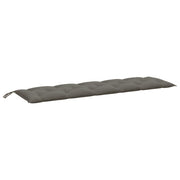 Vidaxl tuinbankkussen 180x50x7 cm stof gemêleerd donkergrijs - afbeelding 2