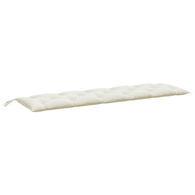 Vidaxl tuinbankkussen 180x50x7 cm stof gemêleerd crèmekleurig
