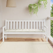 Vidaxl tuinbankkussen 180x50x7 cm stof gemêleerd crèmekleurig - afbeelding 3