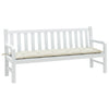 Vidaxl tuinbankkussen 180x50x7 cm stof gemêleerd crèmekleurig