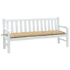 Vidaxl tuinbankkussen 180x50x7 cm stof gemêleerd beige