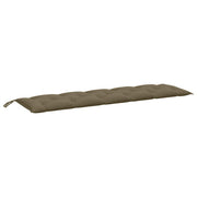 Vidaxl tuinbankkussen 180x50x7 cm stof gemêleerd taupe - afbeelding 2