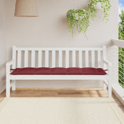 Vidaxl tuinbankkussen 180x50x7 cm stof gemêleerd wijnrood - afbeelding 3