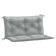 Vidaxl tuinbankkussens 2 st 100x50x7 cm stof gemêleerd lichtgrijs - afbeelding 2
