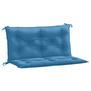 Vidaxl tuinbankkussens 2 st 100x50x7 cm stof gemêleerd blauw - afbeelding 2
