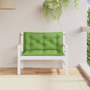 Vidaxl tuinbankkussens 2 st 100x50x7 cm stof gemêleerd groen - afbeelding 3