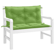 Vidaxl tuinbankkussens 2 st 100x50x7 cm stof gemêleerd groen - afbeelding 1