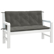 Vidaxl tuinbankkussens 2 st 120x50x7 cm stof gemêleerd donkergrijs - afbeelding 1