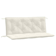 Vidaxl tuinbankkussens 2 st 120x50x7 cm stof gemêleerd crèmekleurig - afbeelding 2