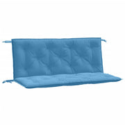 Vidaxl tuinbankkussens 2 st 120x50x7 cm stof gemêleerd blauw - afbeelding 2