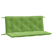 Vidaxl tuinbankkussens 2 st 120x50x7 cm stof gemêleerd groen - afbeelding 2