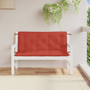 Vidaxl tuinbankkussens 2 st 120x50x7 cm stof gemêleerd rood - afbeelding 3