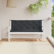 Vidaxl tuinbankkussens 2 st 150x50x7 cm stof gemêleerd antracietkleur - afbeelding 3