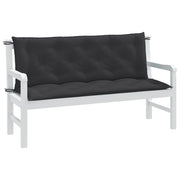 Vidaxl tuinbankkussens 2 st 150x50x7 cm stof gemêleerd antracietkleur - afbeelding 1