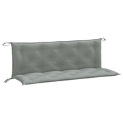 Vidaxl tuinbankkussens 2 st 150x50x7 cm stof gemêleerd lichtgrijs - afbeelding 2