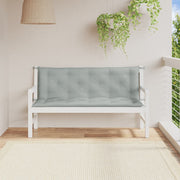 Vidaxl tuinbankkussens 2 st 150x50x7 cm stof gemêleerd lichtgrijs - afbeelding 3
