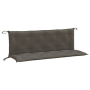Vidaxl tuinbankkussens 2 st 150x50x7 cm stof gemêleerd donkergrijs - afbeelding 2