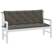 Vidaxl tuinbankkussens 2 st 150x50x7 cm stof gemêleerd donkergrijs - afbeelding 1