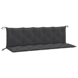 Vidaxl tuinbankkussens 2 st 180x50x7 cm stof gemêleerd antracietkleur - afbeelding 2