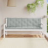 Vidaxl tuinbankkussens 2 st 180x50x7 cm stof gemêleerd lichtgrijs
