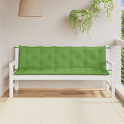 Vidaxl tuinbankkussens 2 st 180x50x7 cm stof gemêleerd groen - afbeelding 3