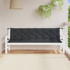 Vidaxl tuinbankkussens 2 st 200x50x7 cm stof gemêleerd antracietkleur