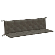 Vidaxl tuinbankkussens 2 st 200x50x7 cm stof gemêleerd donkergrijs - afbeelding 2