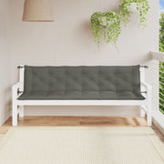 Vidaxl tuinbankkussens 2 st 200x50x7 cm stof gemêleerd donkergrijs - afbeelding 3