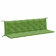 Vidaxl tuinbankkussens 2 st 200x50x7 cm stof gemêleerd groen - afbeelding 2